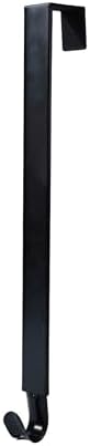 Adjustable Wreath Hanger for Front Door Black