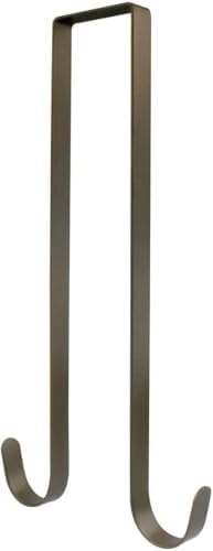 Premium Double Side Wreath Hanger - 12 Inch Bronze Door Hook