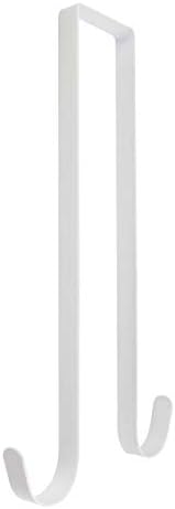 12 Inches White Metal Double Wreath Hanger