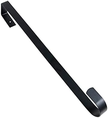 10 Inch Wreath Hanger Black Metal Hooks