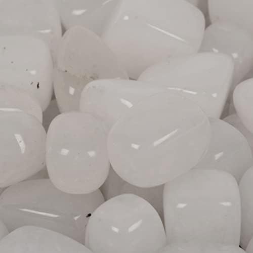 Justinstones 100 Grams White Quartz Tumbled Stones Collection
