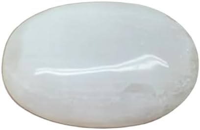 WatanGems 95g Selenite Palm-Stone Crystal Pillow Shape
