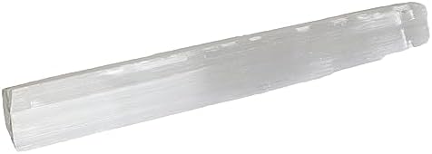 REAL GEMS Natural Selenite Rod 344 Grams Healing Crystal