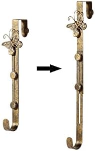 2 Pack Butterfly Wreath Door Hanger 16 Inch Antique Gold