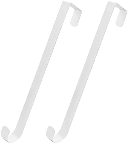 HiGift 2 Pack White Wreath Hanger Hook for Front Door