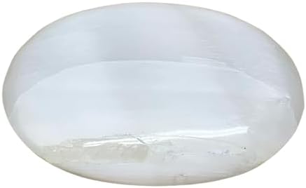 062 Lbs Selenite Palm Stone Crystal Handmade Pillow Shape