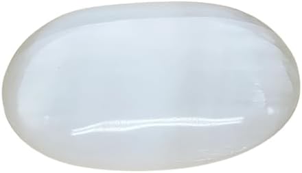 WatanGems Large Natural Selenite Palm-Stone Crystal Pillow Shape 056 lbs B36116