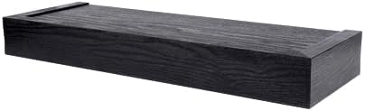 HIGH MIGHTY 18 Inch Floating Shelf 15 Lbs Black