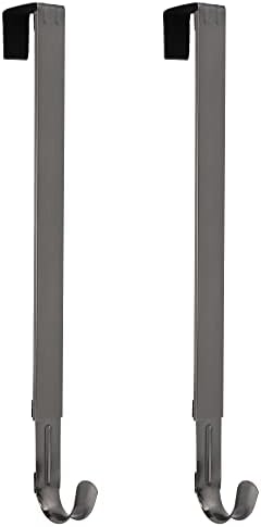 Haute Decor Adjustable Wreath Hanger 2 Pack - Brushed Nickel