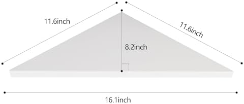 Evron Corner Mounting Shelf Set of 2
