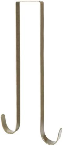 Norgail 12 Inches Bronze Double Wreath Hanger for Doors