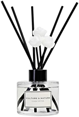 Culture Nature Reed Diffuser Set 4oz Clean Cotton Scented
