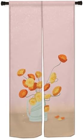 Japanese Style Door Curtain Panel 34x60 Inch