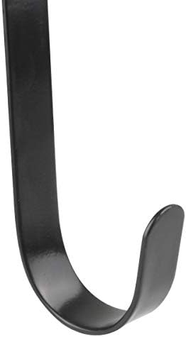 12 Inches Black Metal Double Wreath Hanger - 2 Sided Design