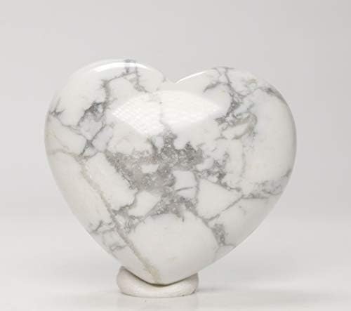 30mm Natural Crystal Quartz Heart Shaped Palm Stone Chakra Balancing