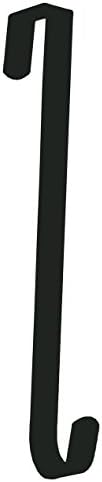 Dobar Over The Door Wreath Hanger 11 Inch Black
