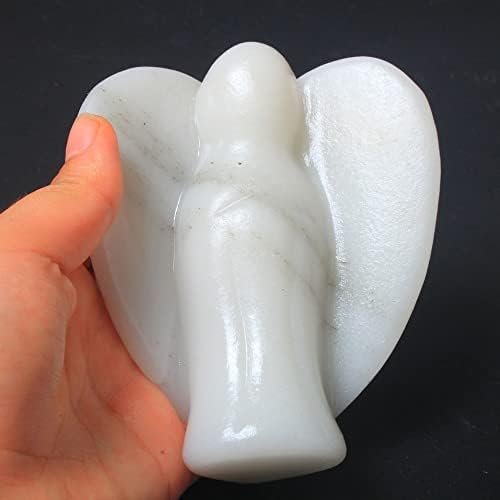FLOAPA Natural Marble Angel Fountain Stone 4 Inch