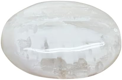 110g Natural Selenite Palm-Stone Crystal Pillow Shape