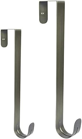 GameXcel 2 Pcs Brass Wreath Hangers for Front Door