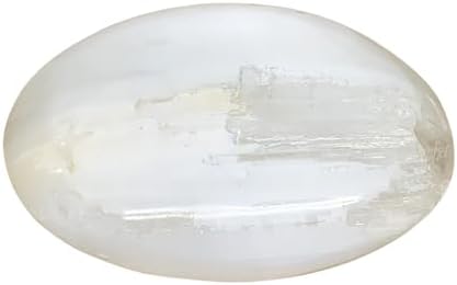 WatanGems Large Selenite Palm-Stone Crystal 067 lbs