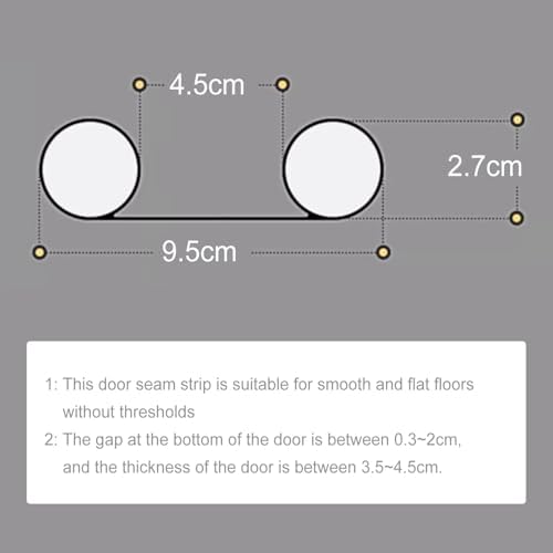 Adjustable Under Door Sound Blocker 36 in Black