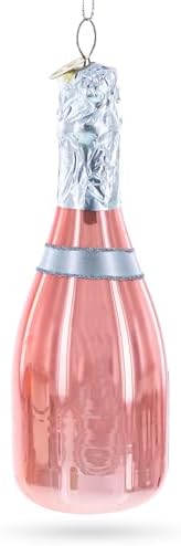 Pink Sparkling Wine Glass Christmas Ornament