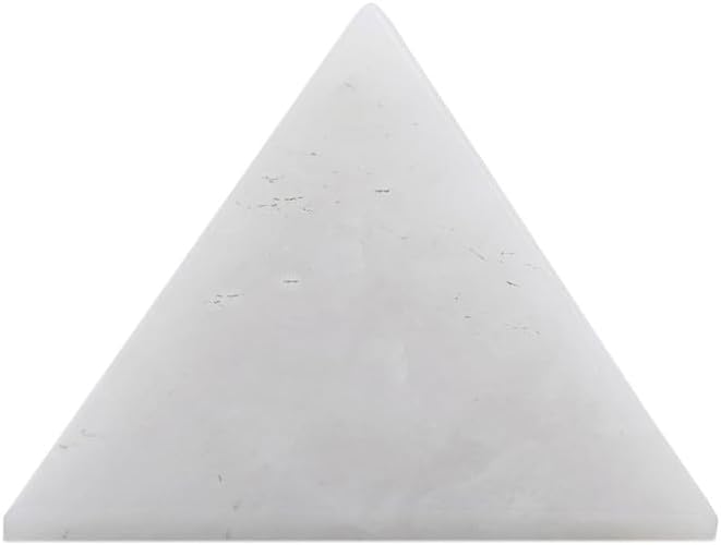 Natural White Agate Pyramid Stone 2 Inches 1 Pcs