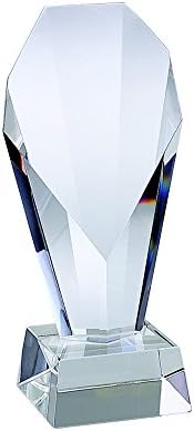 Optic Crystal Fountain Trophy with Personalizable Area
