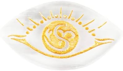 Selenite Eye Healing Plate Clear White 33x60x5 mm