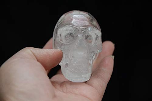 Real Tibetan Himalayan Crystal Quartz Skull Skeleton 255 Inch Reiki Stone