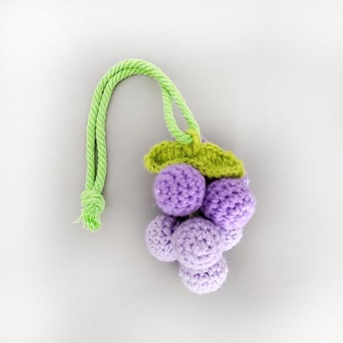 Cute Crochet Grape Car Hanging Ornament