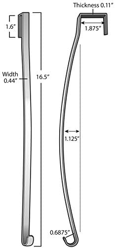 Haute Decor HighProfile Curved Door Wreath Hanger