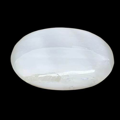 062 Lbs Selenite Palm Stone Crystal Handmade Pillow Shape