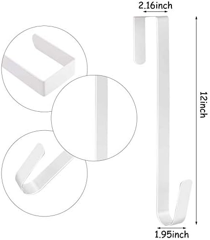 Zhehao 3 Pack Christmas Metal Wreath Hangers