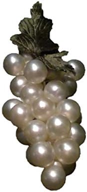 Pearl Color Grape Cluster Ornament 4 Inch 1
