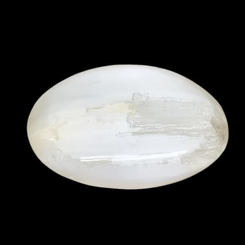 WatanGems Large Selenite Palm-Stone Crystal 067 lbs