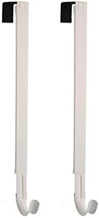 Haute Decor Adjustable Wreath Hanger - 2 Pack White