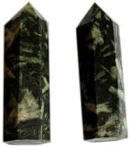 Chrysanthemum Healing Crystal Faceted Wand Pack of 2