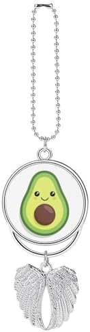 Elegant Car Hanging Ornament - Kawaii Avocado Mirror Pendant