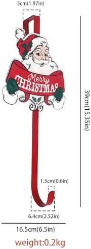 All Chic Christmas Wreath Hanger for Front Door with Santa Hook