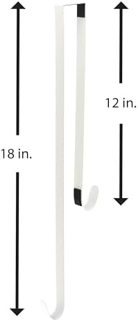 Haute Decor Dual-Sided Wreath Hanger Matte White