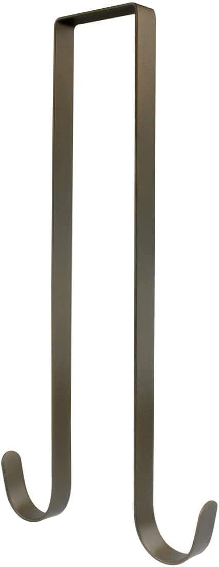 Premium Double Side Wreath Hanger - 12 Inch Bronze Door Hook