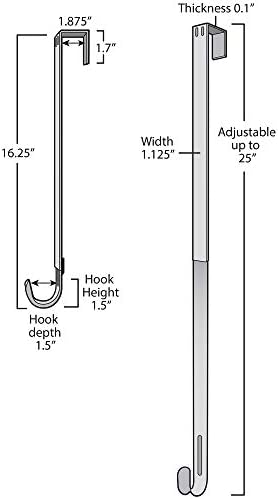 Haute Decor Adjustable Wreath Hanger with Interchangeable Icons