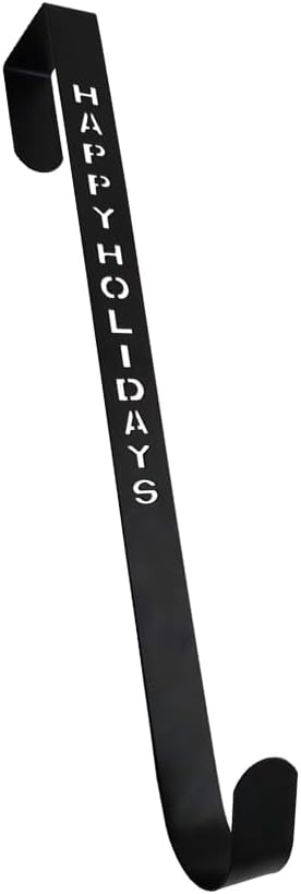 Rocky Mountain Goods Christmas Wreath Hanger 14 Inch Matte Black