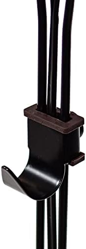 Front Door Wreath Hanger - Antler Design Adjustable Hook Black Cast Iron