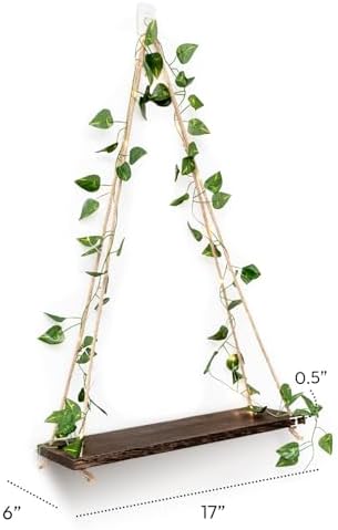 No Drill Floating Shelves for Wall Set of 2