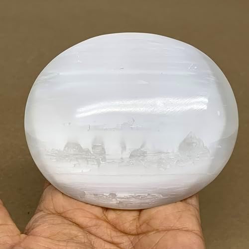 Large Untreated Selenite Crystal Palmstone Collectible