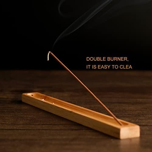 HOSSIAN Bamboo Incense Holder with Ash Catcher 11 Inches