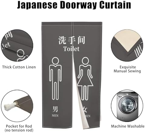 Japanese Noren Door Curtain Privacy Divider Panel Decor