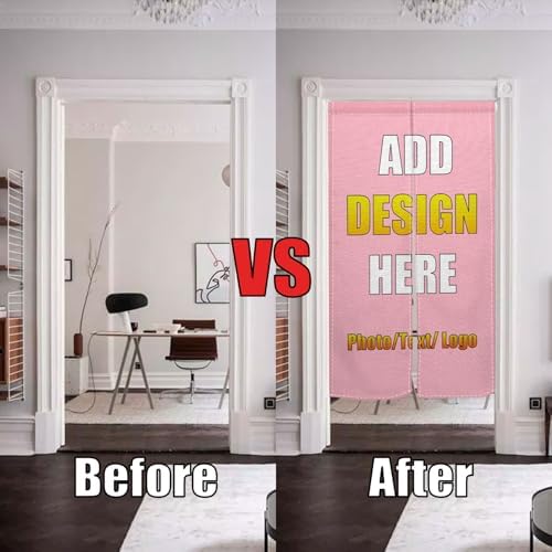 Custom Japanese Double Sided Noren Curtain for Door Divider